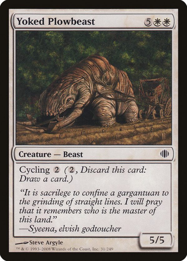 Yoked Plowbeast [Shards of Alara] Sale