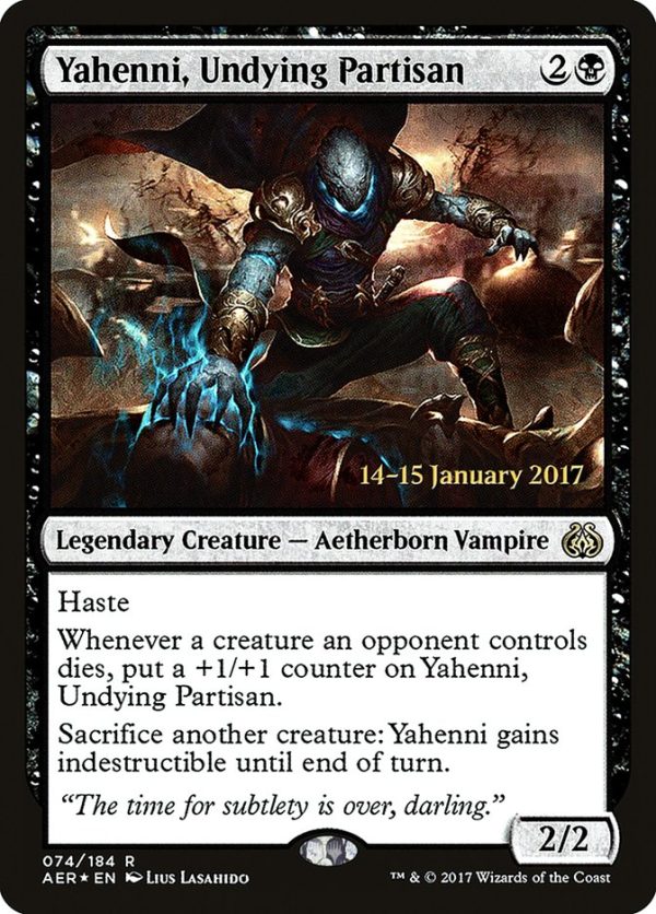 Yahenni, Undying Partisan [Aether Revolt Prerelease Promos] For Cheap