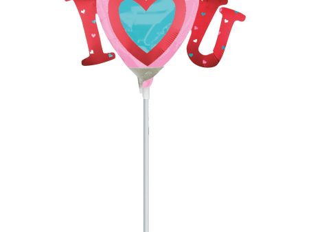 Infused I Heart You Mini Shape Foil Balloon Sale