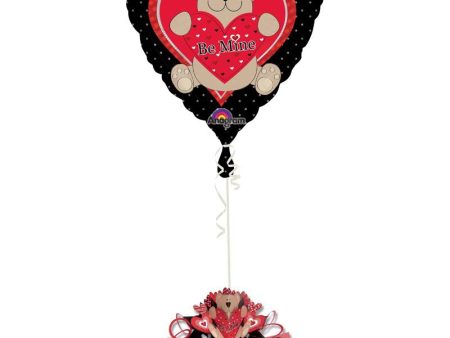 Pop-Up Be Mine Bear Foil Balloon 18in Hot on Sale