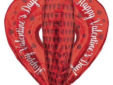 Open Heart Foil Balloon UltraShape Foil Balloon 76cm Discount