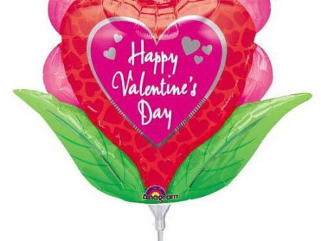 Flower Heart Valentine Mini Shape Balloon Online