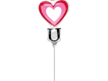 Vertical I Heart You Mini Shape Balloon For Cheap