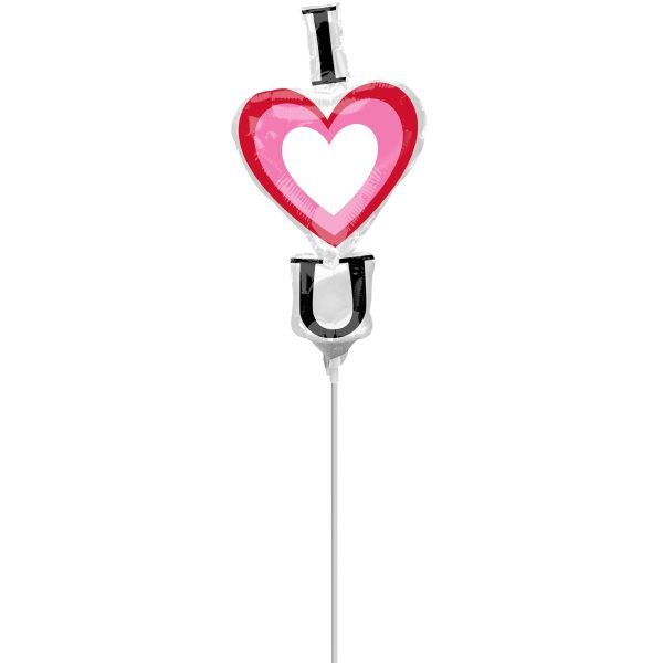 Vertical I Heart You Mini Shape Balloon For Cheap