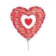 Valentine Wishes Mini Shape Balloon 9in on Sale