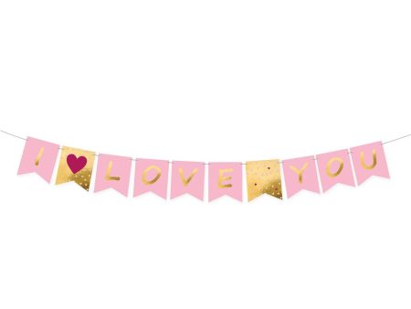 I Love You Letter Banner Cheap