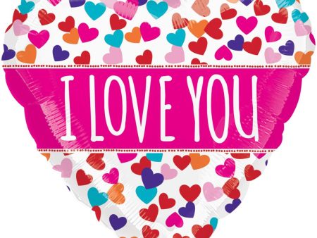 Love You Pink Banner Balloon 21in Online Hot Sale